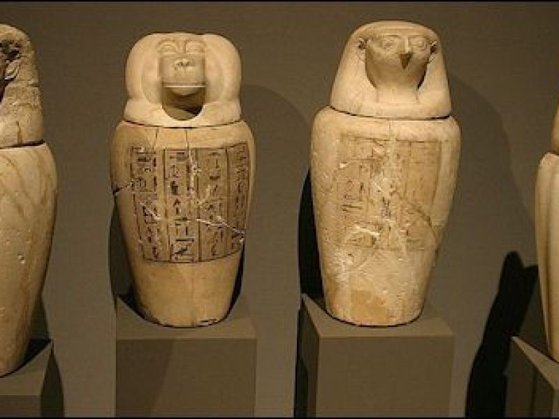 Canopic Jar "Symbol of Mummification & Protection"