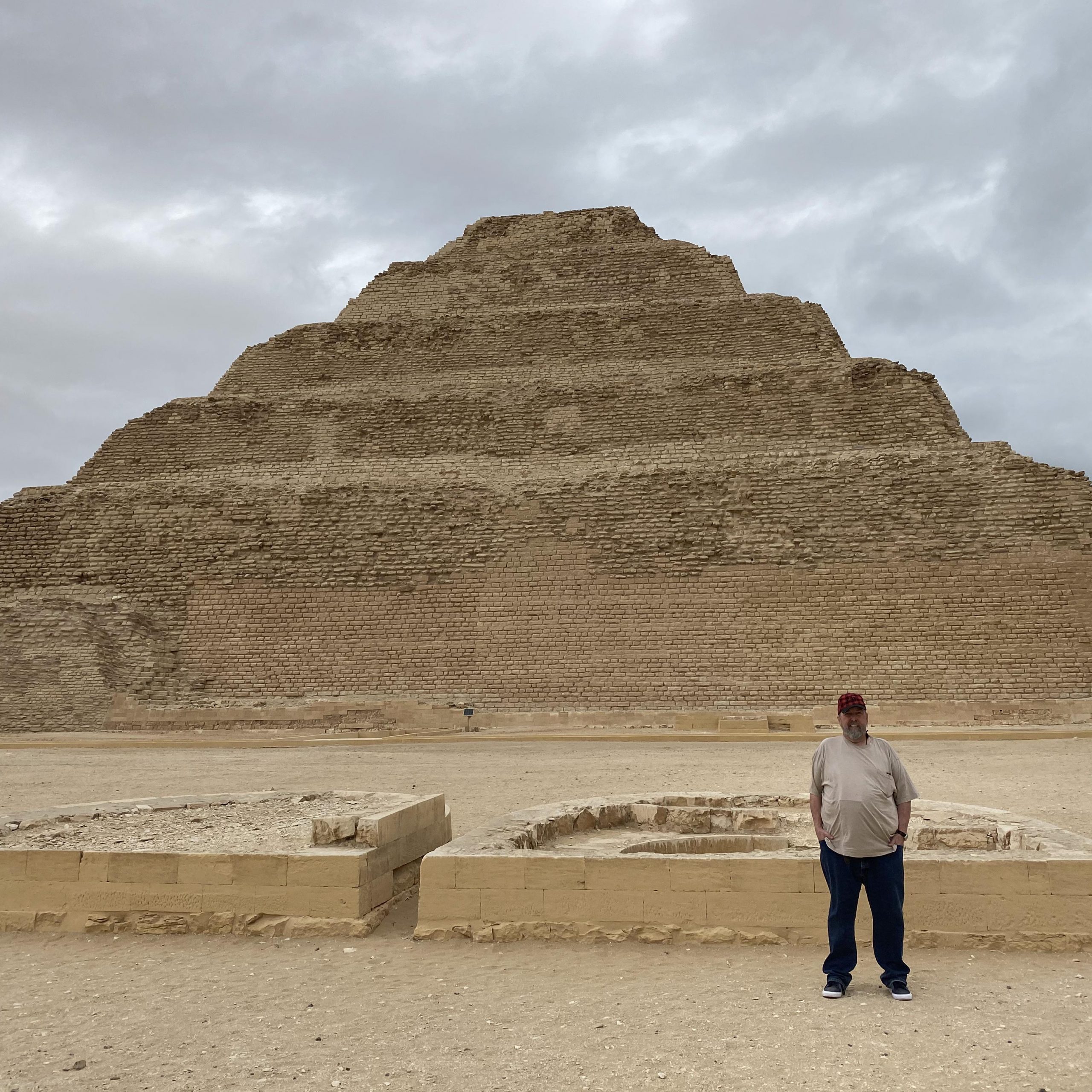 First Day:  Pyramids Tour "Giza Pyramids, Saqqara, Memphis"
