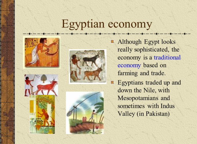 Elements of Ancient Egyptian Economy