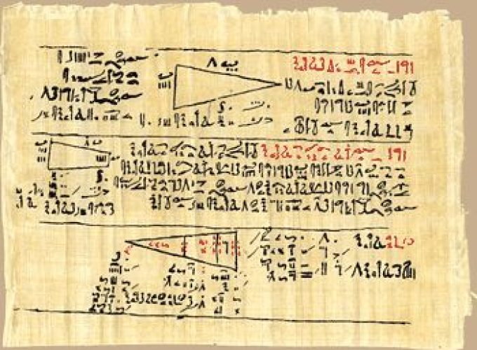 Ancient Egyptian Mathematics Papyrus
