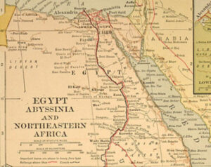 Egypt Map Under British Occupation