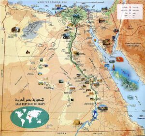 Egypt Map Under Transition