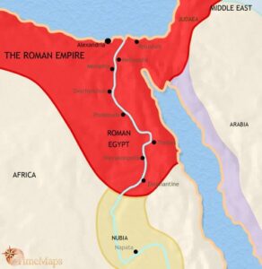 Ancient Egypt Map Under the Roman Empire Ancient Egypt Map Under the Roman Empire