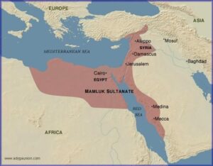 Egypt Map Under the Mamluk Egypt Map Under the Mamluk